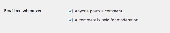 turn of comments notification