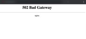 502 Bad Gateway error in WordPress