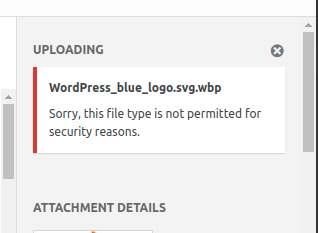 sorry, this file type is not permitted for security reasons.
