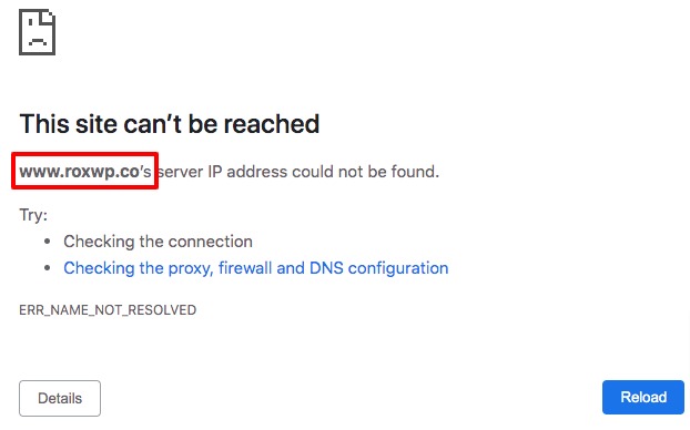 dns_probe_finished_nxdomain error
