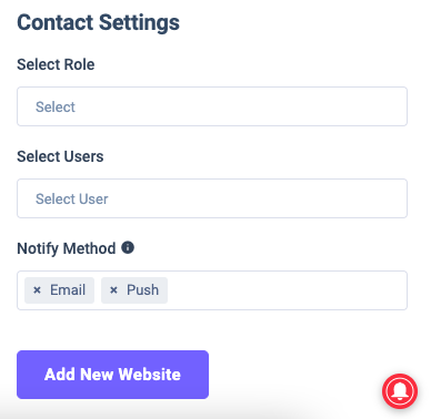 contact settings