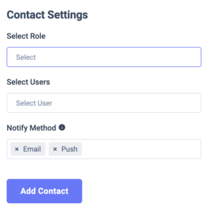 contact setting