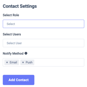 contact settings