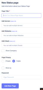 Add status page