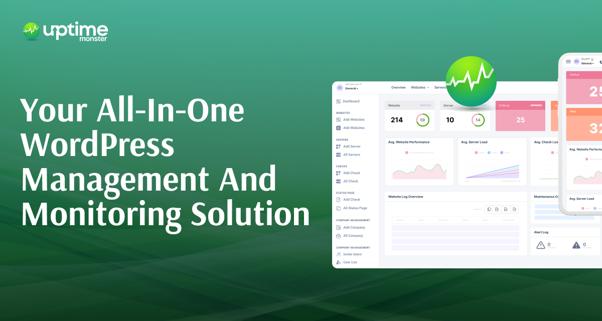 UptimeMonster Site Monitor: Your all-in-one WordPress Management and Monitoring solution